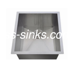 OEM sous-monté évier de cuisine en acier inoxydable 14-1 / 2 * 17 '' Taille interne bocal unique avec drainboard