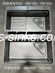 1 évier haut monté évier de cuisine avec 18/10 chrome / nickel en acier inoxydable