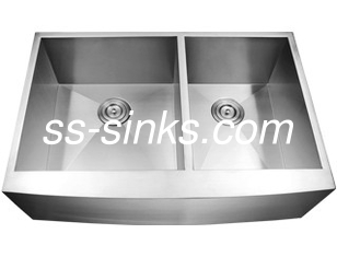 Double tablier fonctionnel Front Farmhouse Sink de poste de travail de cuvette 10&quot; profondeur