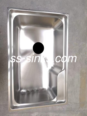 OEM évier de cuisine à monture supérieure avec emplacement du drain arrière et bassins doubles en taille OEM