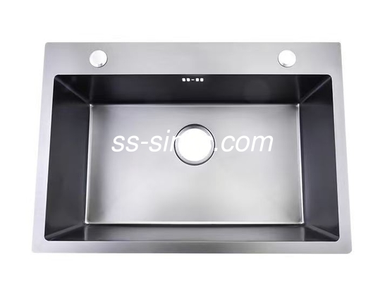 Finition polonaise évier de cuisine avec 1 bol OEM dimensions extérieures incluses