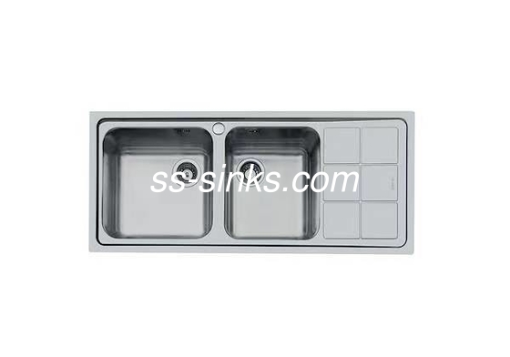 Cuisiner en acier inoxydable avec drainboard résistant à la rouille durable