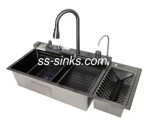 Accessoires de grille inclus 18/10 évier de cuisine en acier inoxydable à coin de chrome/nickel