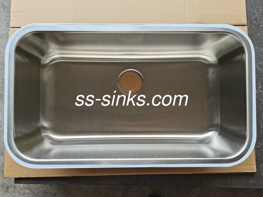Morden style tablier évier en acier inoxydable pour les cuisines contemporaines