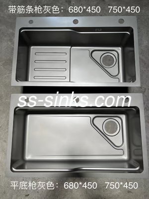 1 évier haut monté évier de cuisine avec 18/10 chrome / nickel en acier inoxydable