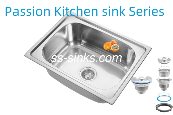 21 cm de profondeur de bol, tablier, évier en acier inoxydable, évier de cuisine, 3,5 pouces d'ouverture de drain pour la performance