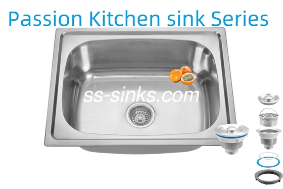 21 cm de profondeur de bol, tablier, évier en acier inoxydable, évier de cuisine, 3,5 pouces d'ouverture de drain pour la performance