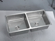 Double Cabinet fait main d'évier de cuisine d'acier inoxydable d'Undermount de bassin