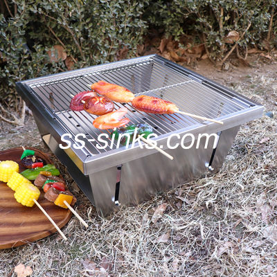 Cuisson extérieure de cuisine d'équipement de BARBECUE de gril portatif de charbon de bois d'OEM