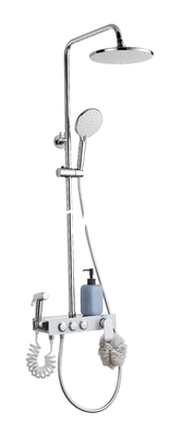 La douche fixée au mur balayée de polissage d'acier inoxydable a placé l'électrodéposition électrique